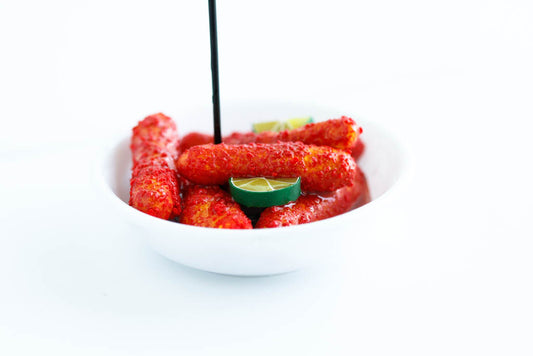 Hot Cheeto Bowl Photo Holder Polymer Clay Material Handmade