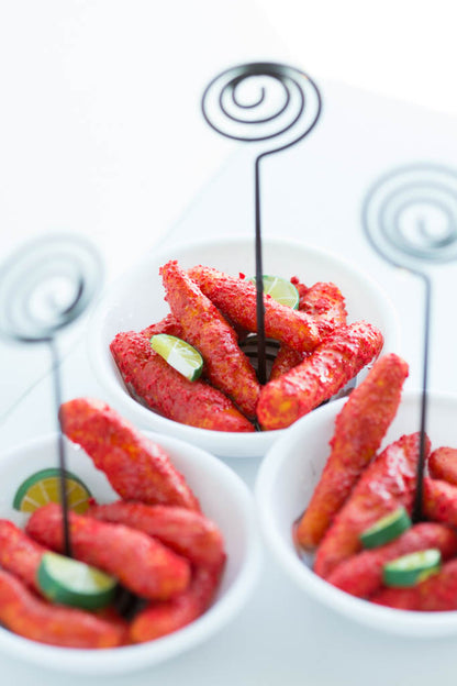 3 hot cheeto bowls with lime slices